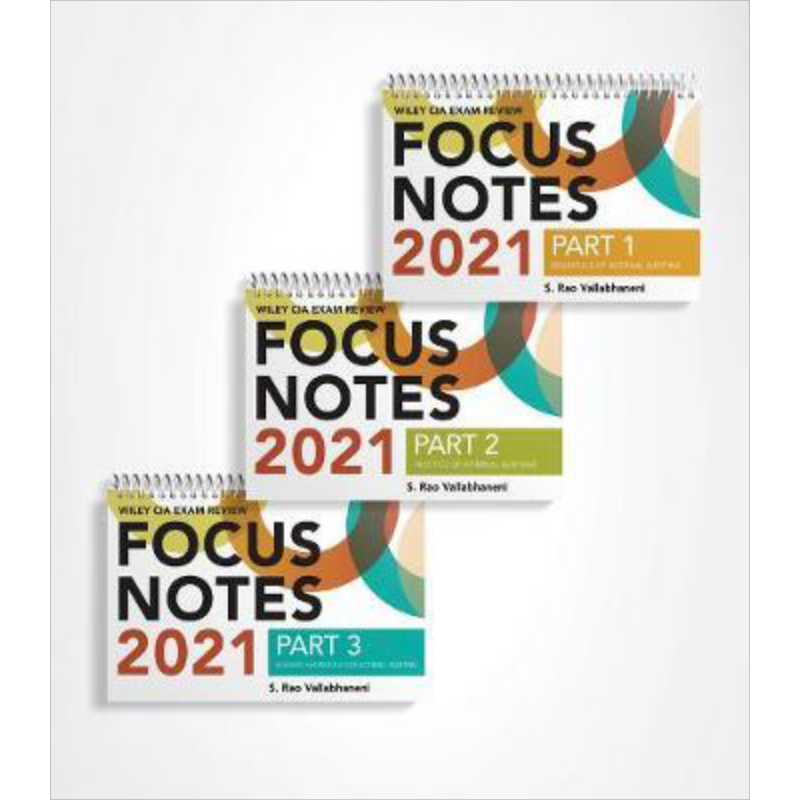 现货 Wiley Cia考试复习重点说明2021全套 Wiley Cia Exam Review Focus Notes 2021 Complete Set 英文原版 SR Vallabhaneni