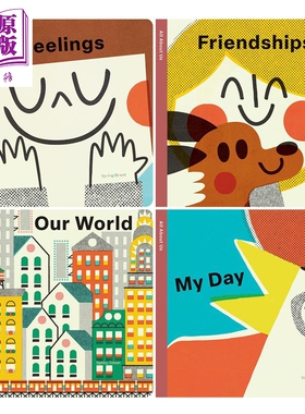 Spring Street All About Us 4册 英文原版 纸板书 春风街启蒙书 亲子绘本 英语图画书 进口童书 关于我们的地球【中商原版】