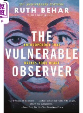 预售 动情的观察者 伤心人类学 25周年版 英文原版The Vulnerable Observer Anthropology That Breaks Your Heart【中商原版】