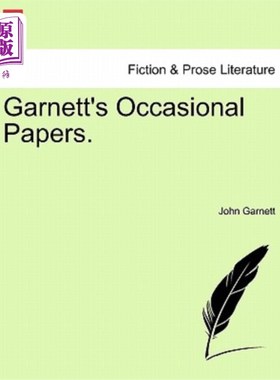 海外直订Garnett's Occasional Papers. 加内特的临时文件。