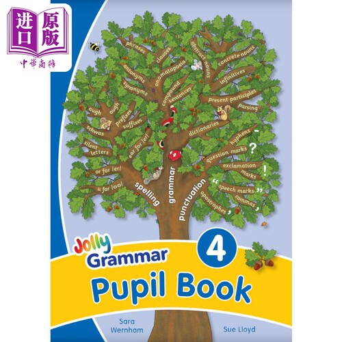 快乐语法4 学生用书 手写体字母 英式英语版 Jolly Grammar 4 Pupil Book In Precursive Letters 英文原版进口【中商原版】