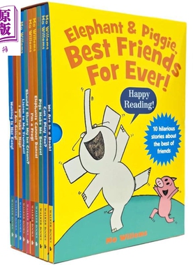 小猪小象故事盒子 10册 Elephant & Piggie Best Friends For Ever! Series 10 Books Box 英文原版 儿童读物【中商原版】