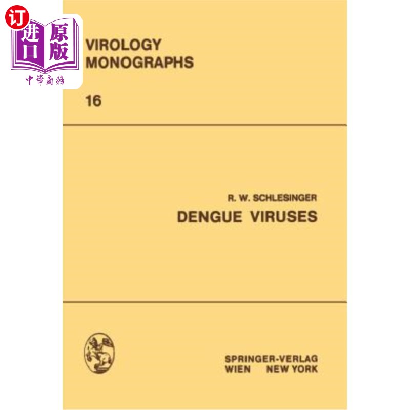 海外直订医药图书Dengue Viruses 登革热病毒