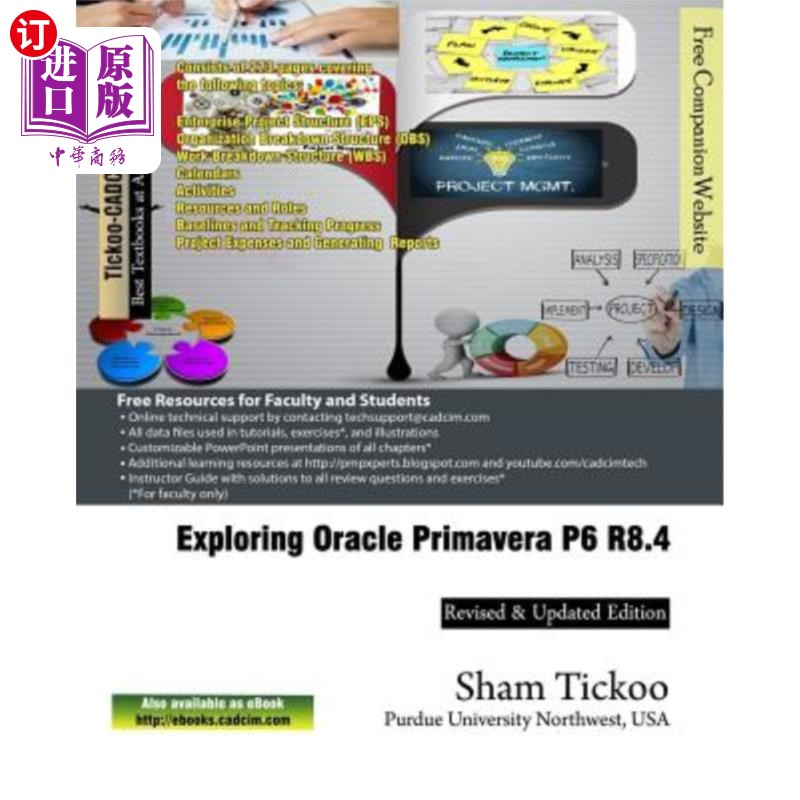 海外直订Exploring Oracle Primavera P6 R8.4探索甲骨文Primavera P6 R8。4.