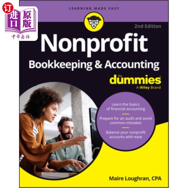 海外直订Nonprofit Bookkeeping & Accounting for Dummies 非营利性簿记和会计傻瓜