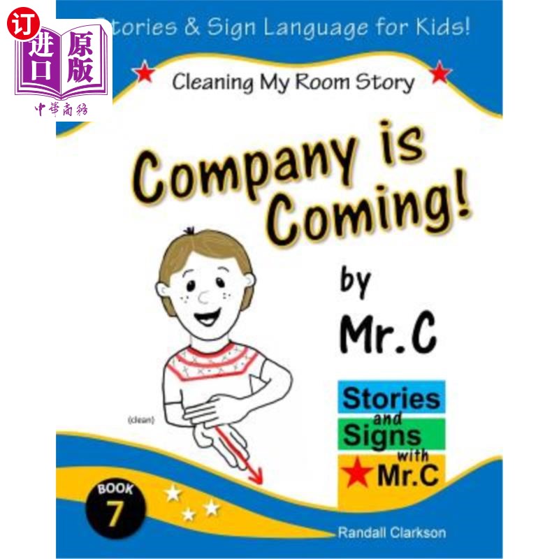 海外直订Company is Coming!: Cleaning My Room (ASL Sign Language Signs) 公司来了!:打扫我的房间(ASL标志语言标志)