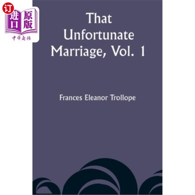 海外直订That Unfortunate Marriage, Vol. 1 《不幸的婚姻》第一卷