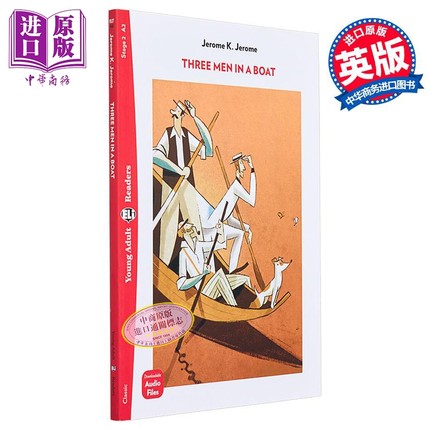 现货 THREE MEN IN A BOAT Restyled 三怪客泛舟记 配音频练习和练习答案 A2级别 剑桥KET考试适用 含音频 英文原版【中商原版】