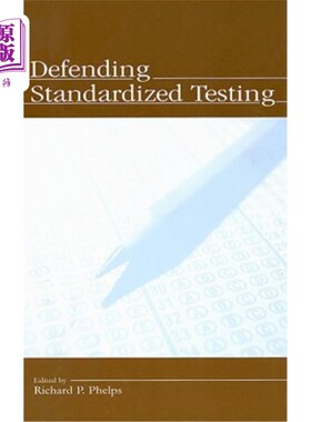 海外直订Defending Standardized Testing 为标准化考试辩护