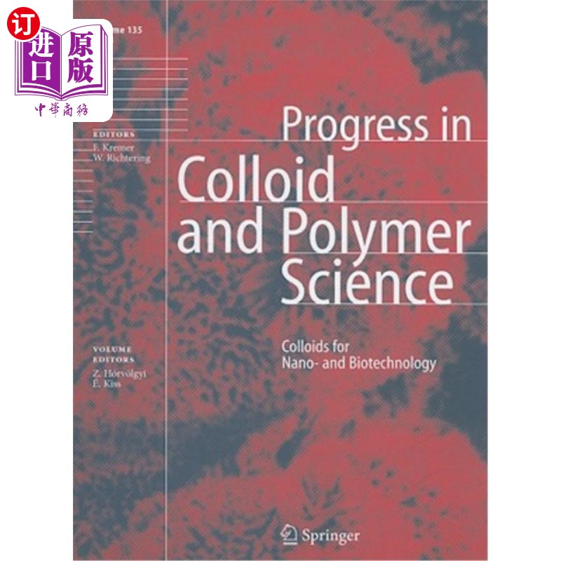 海外直订Colloids for Nano- And Biotechnology 纳米和生物技术胶体