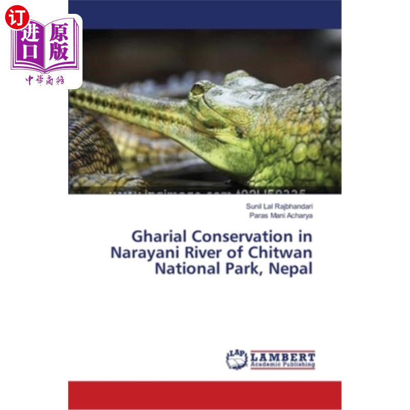 海外直订Gharial Conservation in Narayani River of Chitwan National Park, Nepal 尼泊尔奇旺国家公园纳拉亚尼河的长鼻鳄