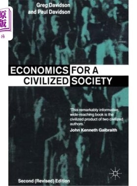 海外直订Economics for a Civilized Society 文明社会的经济学