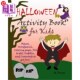 海外直订Halloween Activity Book For Kids: Mazes, Wordsearch, Coloring pages, Dot to dot, 万圣节活动书为孩子:迷宫，