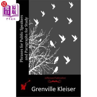 Speakers Public and Paragraphs 公共演讲者短语和学习段落 海外直订Phrases Study for