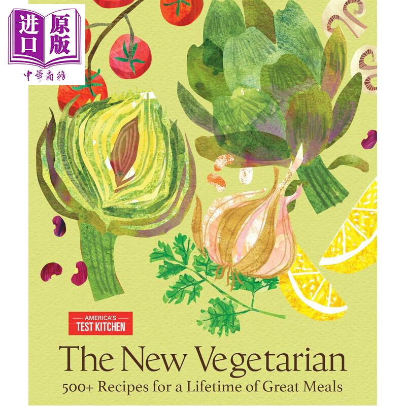 预售 新素食主义 500+道一生受用的美味食谱 The New Vegetarian 英文原版 Americas Test Kitchen【中商原版】