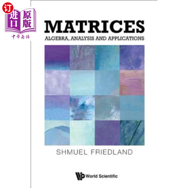海外直订Matrices: Algebra, Analysis and Applications 矩阵：代数、分析与应用