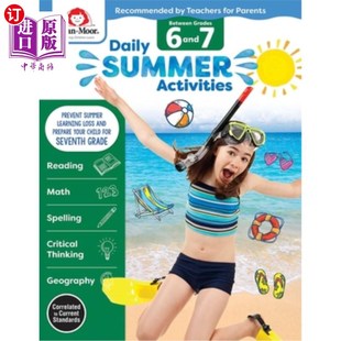 海外直订Daily Summer 日常暑期活动 6th Workbook and Between Activities Grade 7th 从6年级到7年