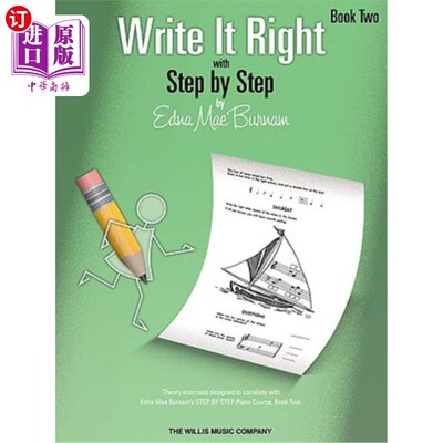 海外直订Write It Right with Step by Step, Book Two 一步一步写，第二册