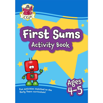 英国原版CGP教辅 New First Sums Activity Book for Ages 4-5 Reception 新版 4-5 岁数学活动书幼儿园学前【中商原版】