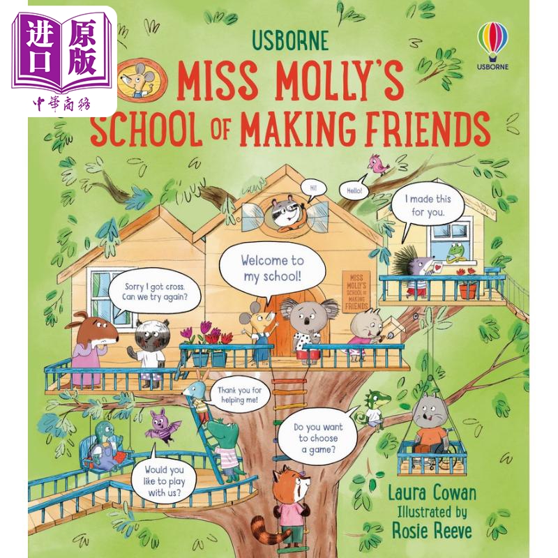 莫莉小姐的礼仪学校如何交朋友Miss Mollys School of Making Friends英文原版 儿童知识绘本 生活百科图画书精装【中商原版?