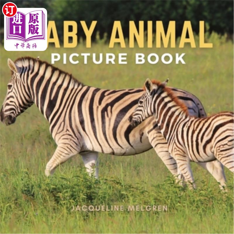 海外直订Baby Animal Picture Book: Dementia Patients Gifts for Someone You Love 婴儿动物图画书:痴呆症患者送给你爱的