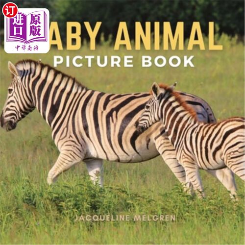 海外直订Baby Animal Picture Book: Dementia Patients Gifts for Someone You Love 婴儿动物图画书:痴呆症患者送给你爱的