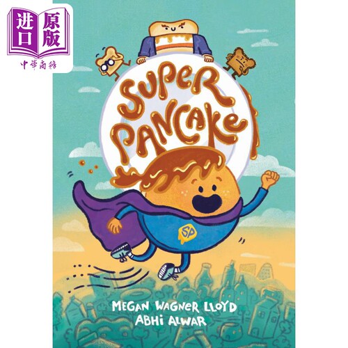 桥梁漫画 超级煎饼 Super Pancake 英文原版 小初文学 儿童漫画故事图画书 进口图书 幽默笑话故事书图画图像小说【中商原版】