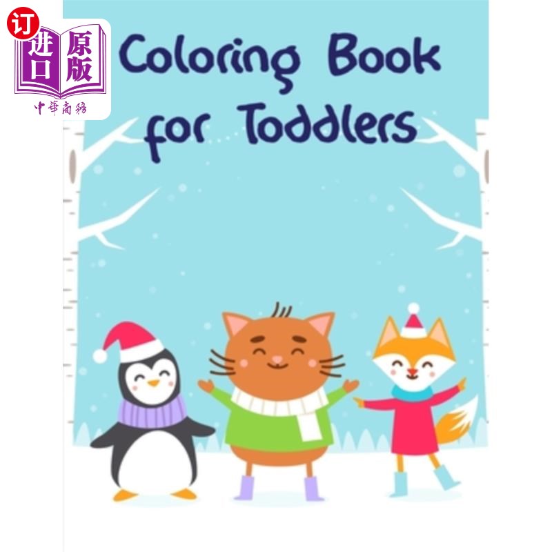 海外直订Coloring Book for Toddlers: Funny, Beautiful and Stress Relieving Unique Design  幼儿彩绘书:有趣、美丽、舒