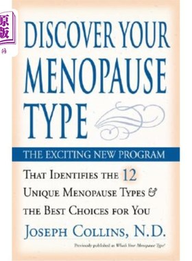 海外直订医药图书Discover Your Menopause Type: The Exciting New Program That Identifies the 12 Un 探索你的更年期类型