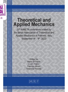 海外直订Theoretical and Applied Mechanics: Aimeta 2022 理论与应用力学:Aimeta 2022