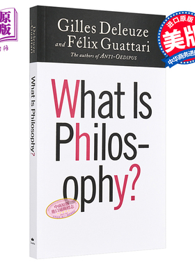 预售 什么是哲学 德勒兹 What Is Philosophy 英文原版 卡夫卡 为弱势文学而作 Gilles Deleuze 哲学【中商原版】