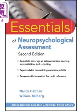 预售 神经心理学评估 第2版 英文原版 Essentials Of Neuropsychological Assessment 专业心理学 Nancy Hebben【中商原版】