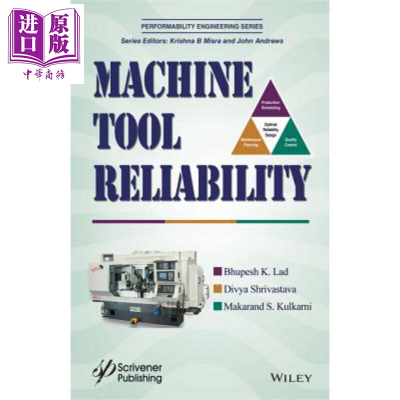 现货 机床可靠性 Machine Tool Reliability Bhupesh Lad 英文原版【中商原版】Wiley