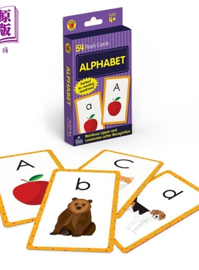 英文字母卡片 2-4岁幼儿 ABC字母抽认卡 早期阅读理解 Carson Dellosa Alphabet Flash Cards 美国CarsonDellosa【中商原版】