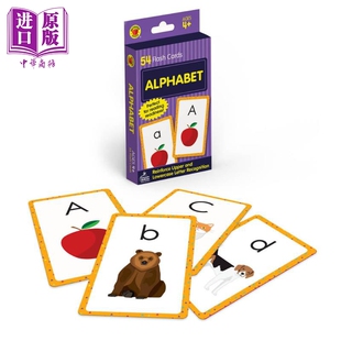 英文字母卡片 2-4岁幼儿 ABC字母抽认卡 早期阅读理解 Carson Dellosa Alphabet Flash Cards 美国CarsonDellosa【中商原版】