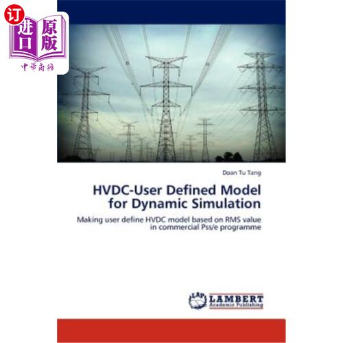 海外直订HVDC-User Defined Model for Dynamic Simulation 用于动态仿真的HVDC用户定义模型