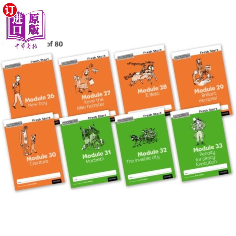 海外直订Read Write Inc. Fresh Start: Modules 26-33 - Sch... Read Write公司新的开始:模块26-33 -学校包80
