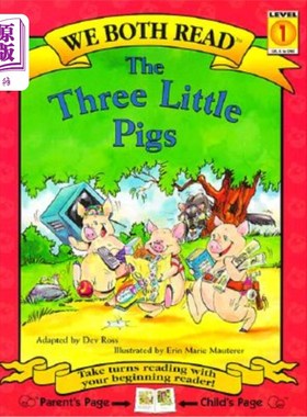 海外直订We Both Read-The Three Little Pigs (Pb) 三只小猪