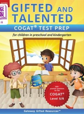 海外直订Gifted and Talented COGAT Test Prep: Test preparation COGAT Level 5/6; Workbook