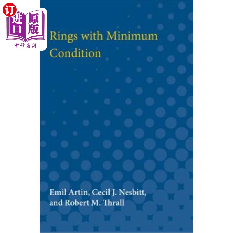 海外直订Rings with Minimum Condition 最小条件环