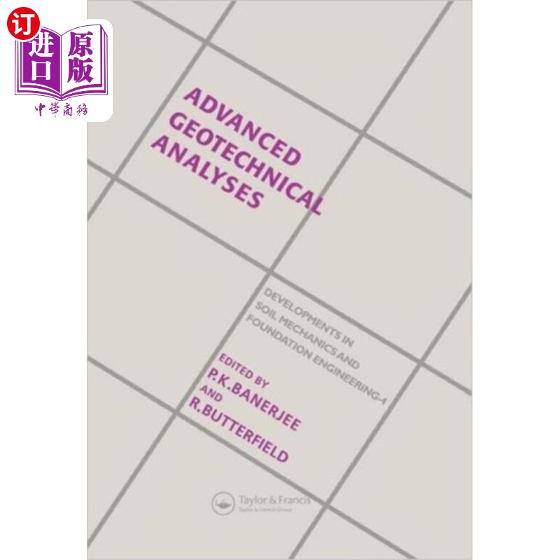 海外直订Advanced Geotechnical Analyses 高级岩土工程分析