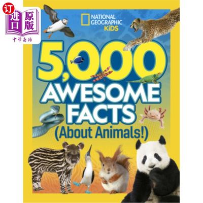 海外直订5,000 Awesome Facts (about Animals!) 关于动物的5000个可怕的事实