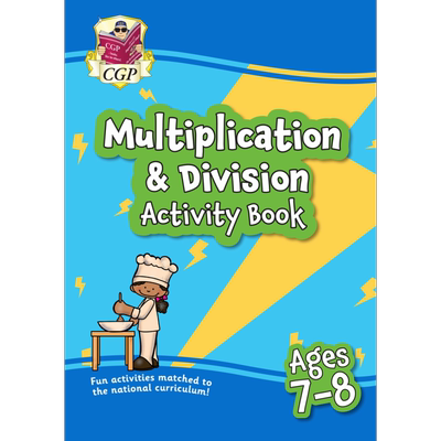 7-8岁乘法与除法练习册 在家中学习的绝妙选择New Multiplication & Division Activity Book for Ages 7-8 super【中商原版】