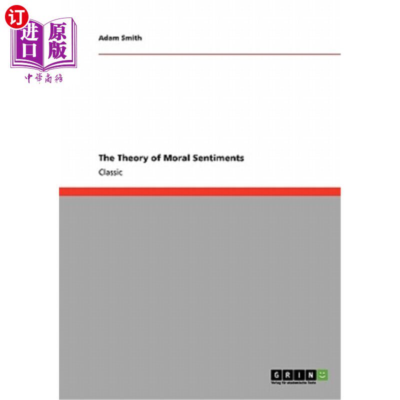 海外直订The Theory of Moral Sentiments 道德情操论