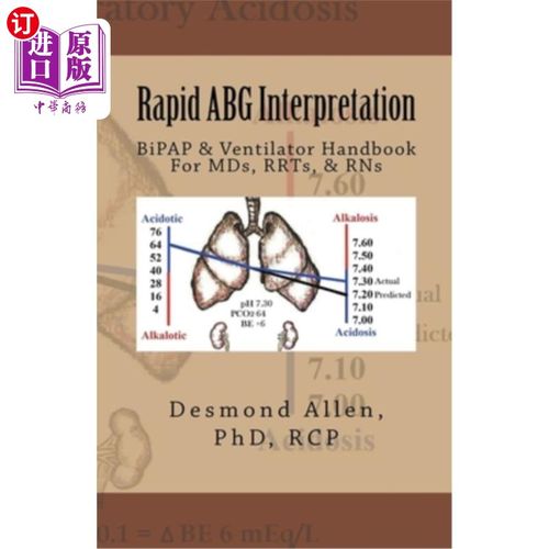 海外直订医药图书Rapid ABG Interpretation - BiPAP & Ventilator Handbook For MDs, RRTs, & RNs ABG快速解释- BiPAP和呼