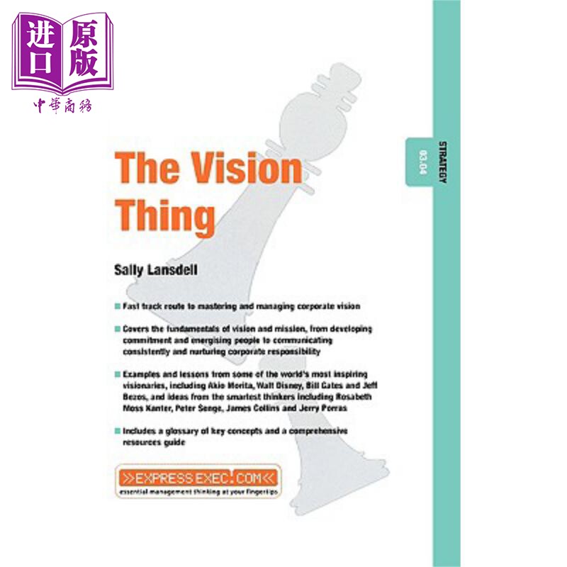 现货 幻想之物 经济管理类图书 英文原版 The Vision Thing Sally Lansdell John Wiley【中商原版】