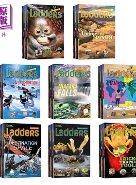 英文原版进口 美国国家地理读物阶梯阅读系列合集 National Geographic Ladders 科学Science Common Core Readers【中商原版】