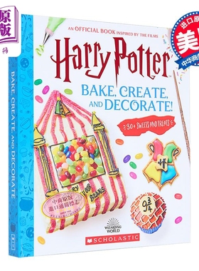 烘焙 创造和装饰 哈利波特中的30 多种糖果和零食 Bake Create and Decorate 英文原版 Joanna Farrow【中商原版】