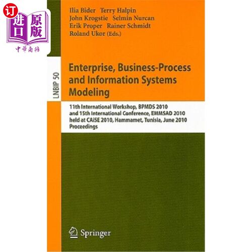 海外直订Enterprise, Business-Process and Information Systems Modeling: 11th Internationa 企业、业务流程和信息系统建