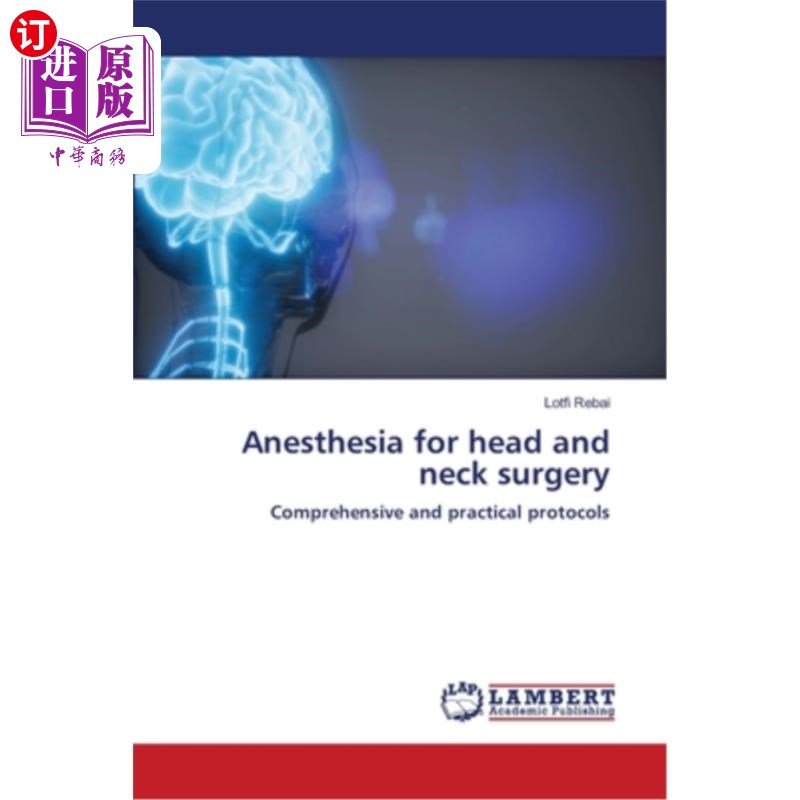 海外直订医药图书Anesthesia for head and neck surgery 头颈部手术麻醉